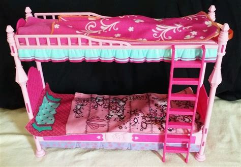 barbie bed set for dolls|barbie bedding for bunk beds.